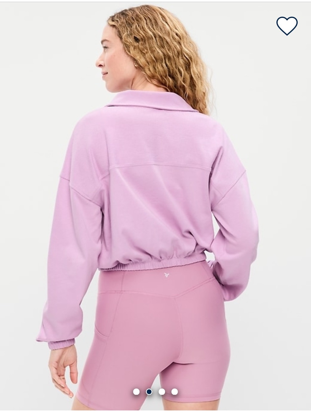 Button-Up Funnel-Neck Sweatshirt - Picture 2 of 3